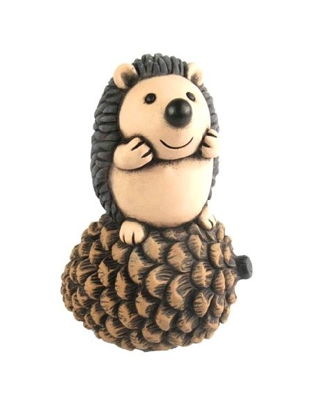 FIGURA DECORACION ERIZO SOBRE PIÑA M