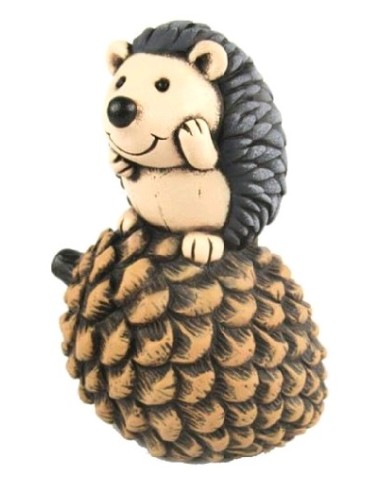 FIGURA DECORACION ERIZO SOBRE PIÑA L