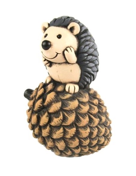 FIGURA DECORACION ERIZO SOBRE PIÑA L