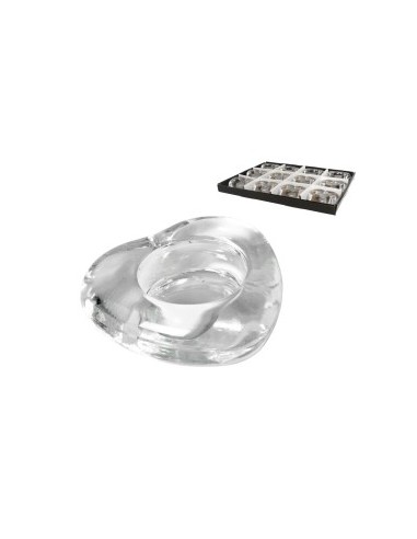 PORTAVELAS CRISTAL 8x8x2.5cm