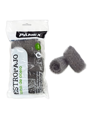 ESTROPAJO LANA DE ACERO SET 6 GRADO