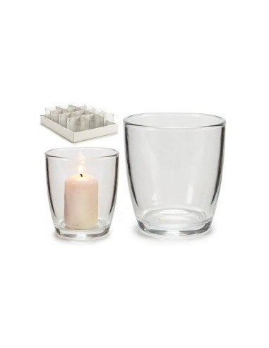 PORTAVELAS VASO ABOMBADO TRANS 9X8,5DIAM