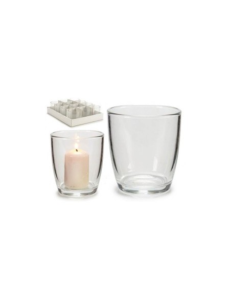 PORTAVELAS VASO ABOMBADO TRANS 9X8,5DIAM