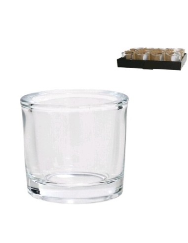 PORTAVELAS CRISTAL RED. LINARES 6,5X6CM