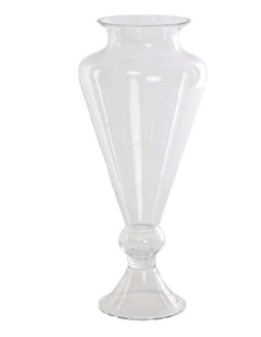 JARRON CRISTAL 16X16X37,5 TRANSPARENTE