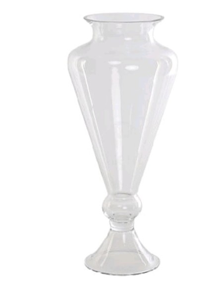 JARRON CRISTAL 16X16X37,5 TRANSPARENTE