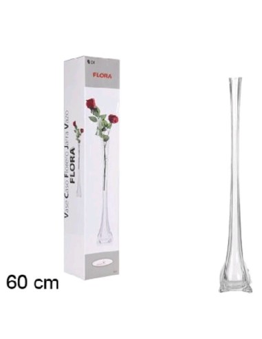 FLORERO LUNGO NATURAL TORRE 60CM