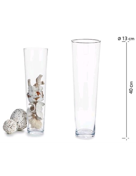 JARRON CRISTAL ALTO FORMA VASO ALTO