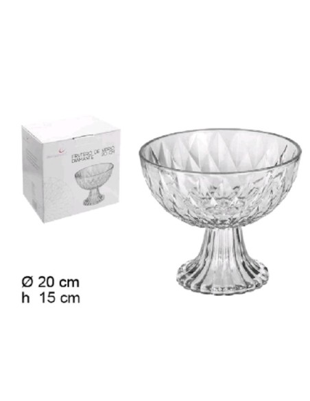 FRUTERO CRISTAL DIAMANTE 20X15CM