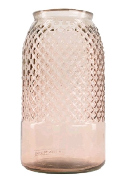 FLORERO VIDRIO RECICLADO Ø15X28CM