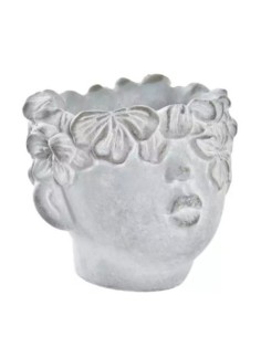 MACETERO CEMENTO 20X18X18 PARED GRIS