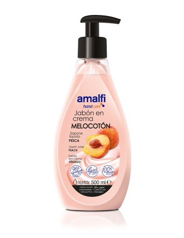 JABON EN CREMA MELOCOTON 500ML AMALFI
