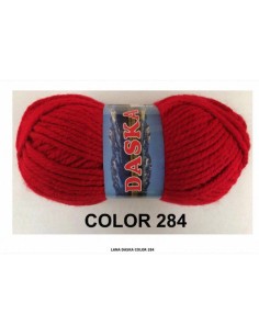 LANA DASKA COLOR GORDA  284 ROJO