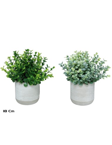 MACETA CEMENTO EUCALYPTUS -18 CM (S)