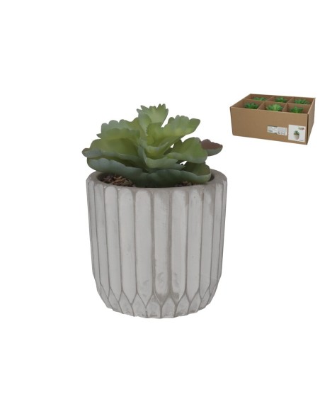 MACETA ADONIS DECORADA 11X11X10,5 CM