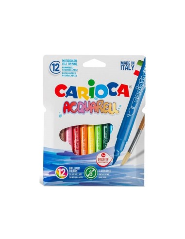ROTULADORES 12UND  ACQUARELL CARIOCA