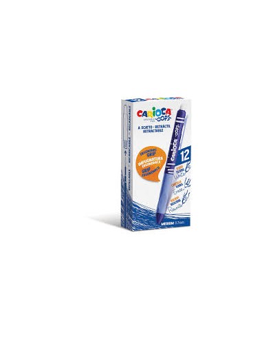 BOLIGRAFO 12UND CLIP AZUL CARIOCA