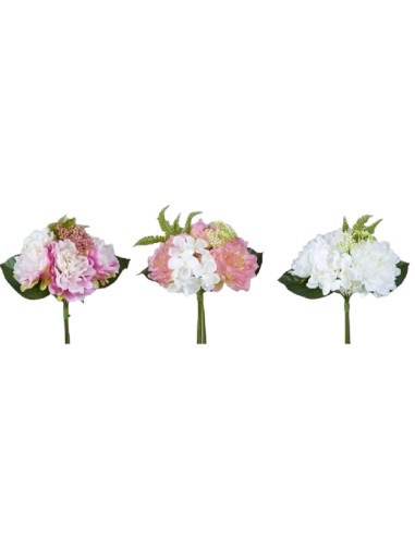 BOUQUET PEONIA X6 30CM SURTID