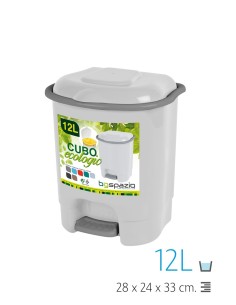 CUBO PEDAL 12L BLANCO