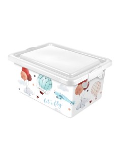 CAJA 23L 45.5X32X22CM TAPA COLOR SURTIDO