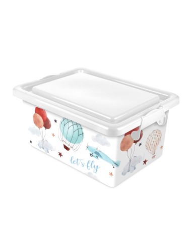 CAJA 23L 45.5X32X22CM TAPA COLOR SURTIDO