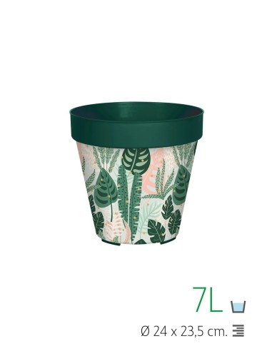 MACETA LISA 24CM IML LUNARES FLORAL