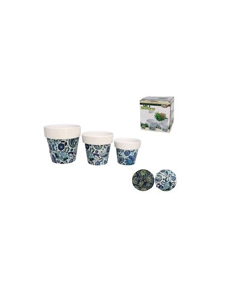 MACETERO DOLOMITA 16-13-11CM BLUE 2 SURT