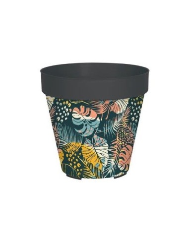 MACETA LISA 30CM IML TROPIC FLORAL