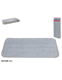 RECAMBIO MOPA MICROFIBRA GRIS 14X38CM