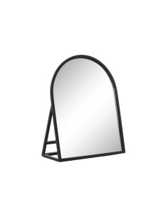 ESPEJO HIERRO CRISTAL 20X8,5X25 TOCADOR NEGRO