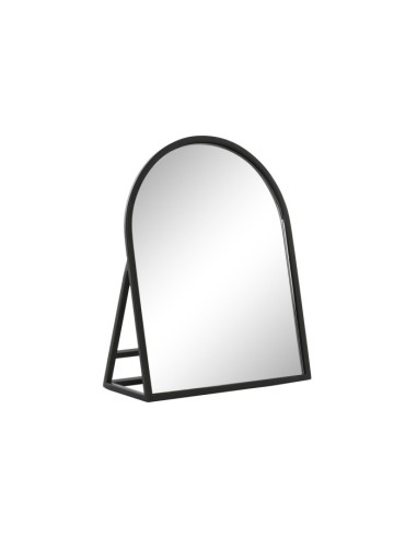 ESPEJO HIERRO CRISTAL 20X8,5X25 TOCADOR NEGRO