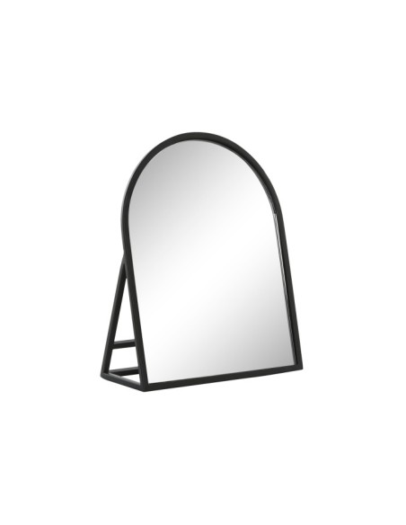 ESPEJO HIERRO CRISTAL 20X8,5X25 TOCADOR NEGRO