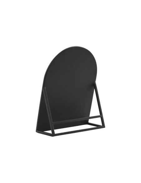 ESPEJO HIERRO CRISTAL 20X8,5X25 TOCADOR NEGRO