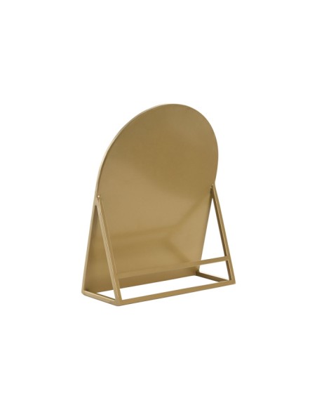 ESPEJO HIERRO CRISTAL 20X8,5X25 TOCADOR DORADO