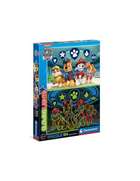 PUZZLE 104 GLOWING PAW PATROL