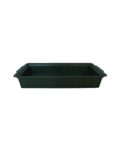 BANDEJA RECTANGULAR VERDE 13,5X26X4.5