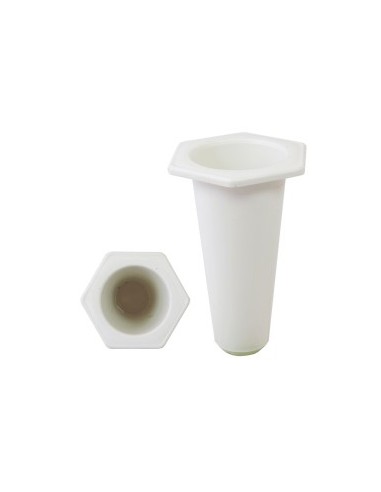 DEPOSITO CONO EXAGONAL PVC (blanco, verde o negro)