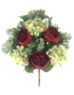 PALMA PEONIA HORTENSIA ROJO