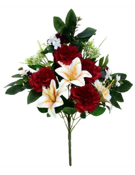 CONJUNTO CLAVEL-LILY X 12 -56CM (ROJO)