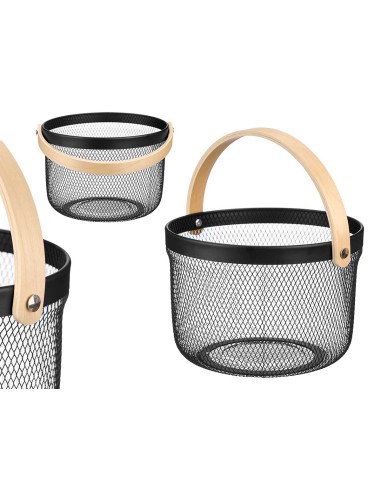 CESTA REDONDA ASA NEGRA
