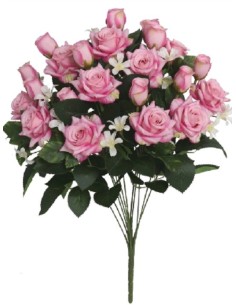 RAMO ROSAS-CAPULLOS X 11-53CM (ROSA)