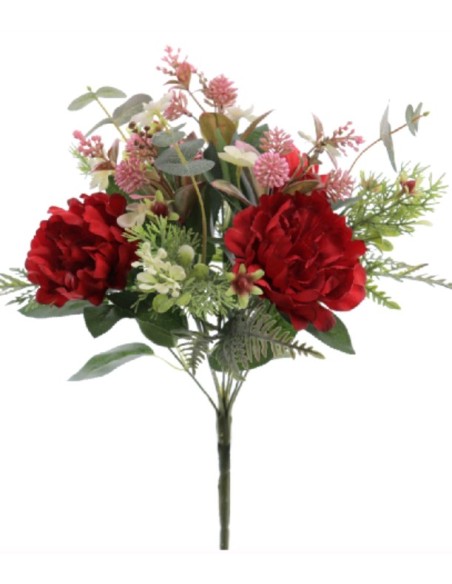 BOUQUET SILVESTRE PEONIAS (9115 ROJO