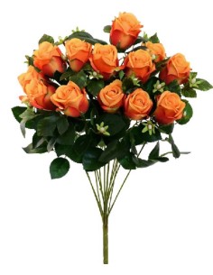 RAMO ROSAS X13 -50CM (NARANJA