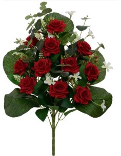 CONJUNTO ROSITAS X 11 -56CM (ROJO