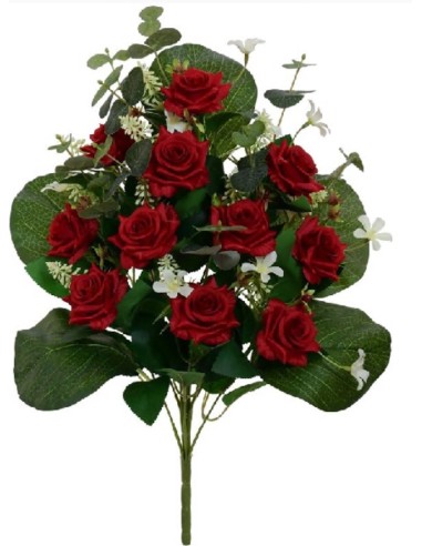 CONJUNTO ROSITAS X 11 -56CM (ROJO