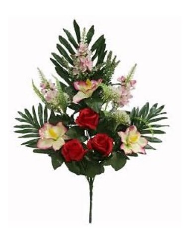 CONJ.CAPULLOS-ORQUIDEAS X14- ROJO