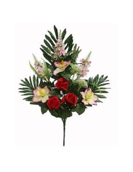 CONJ.CAPULLOS-ORQUIDEAS X14- ROJO