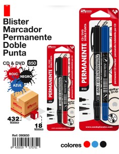 ROTULADOR  CD DOBLE PUNTA P/2