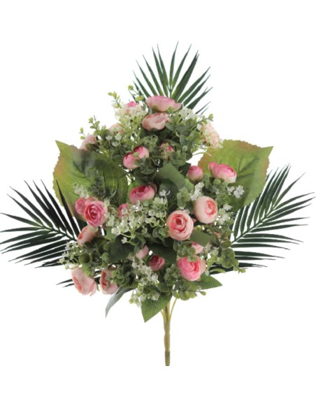 RAMO PALMA RANUNCULOS X 12 ROSA