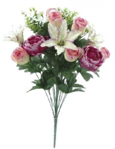 RAMO PEONIA/ LILIUM/CAPULLOS- MALVA